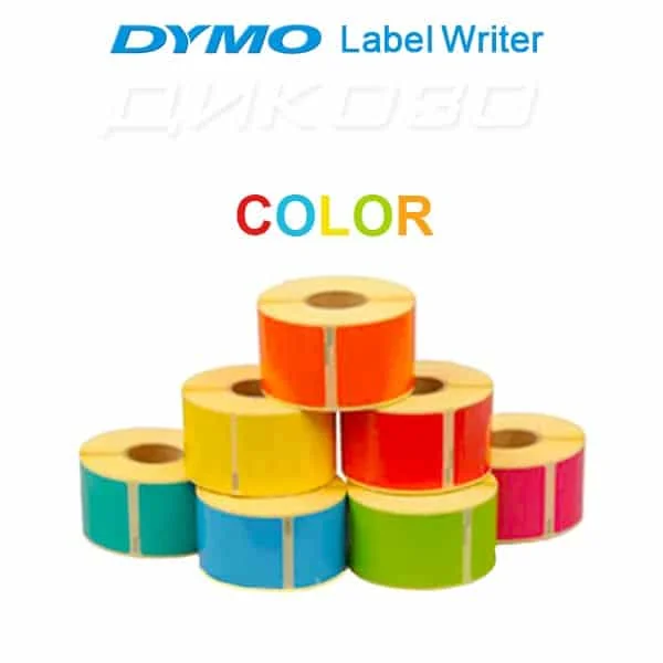 Thermoetiketten für DYMO 11352 farbig, 25 × 54 mm, 500
